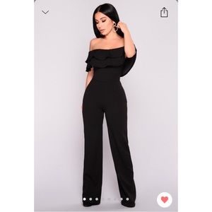 ready to ruffle jumpsuit fashion nova